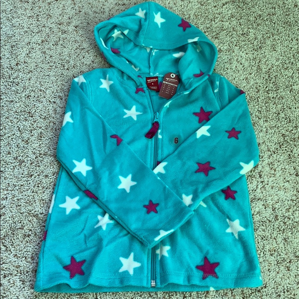 NEW Arizona Girls Fleece Zip Hoodie